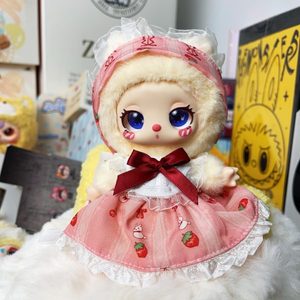 1_1bf065fc-6d0e-41c7-a28b-c8e62f409d01.jpg 【Strawberry rabbit】17 cm stuffed toys clothes labubu or mokoko or kimmon or liilas toys clothes