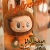 (Cat10010)Pumpkin Labubu Happy Halloween Party Series- Sitting Pumpkin Vinyl Plush Pendant
