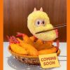 (Cat10071)Tempura Labubu The Monsters Wacky Mart series Earphone case handing card plush pendant