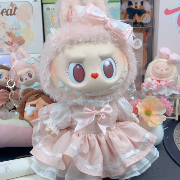 2_82f21e10-7666-4e75-8edb-c15febd930d6.jpg 【The Spring song】pink skirt the large mokoko clothes cute skirt