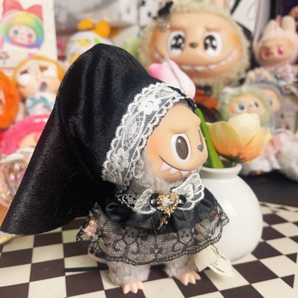 3_0495815a-9204-4d3e-8607-736f08c316d6.jpg 【nun costume】17 cm stuffed plush toys clothes labubu or kimmon or liilas toys nun costume