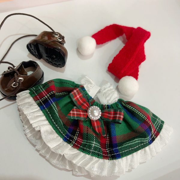 3_480c94d9-949c-46e5-bf53-29d1d587e82a.jpg 【Christmas skirt】new clothes for 17cm doll for Labubu new costume