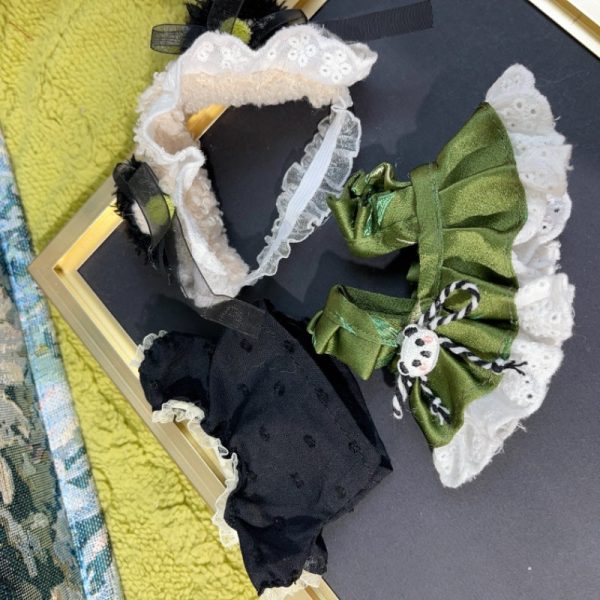 3_5072240f-9d9d-4921-988e-42b25d608d12.jpg Panda Green banboo 17cm Doll Baby Clothes