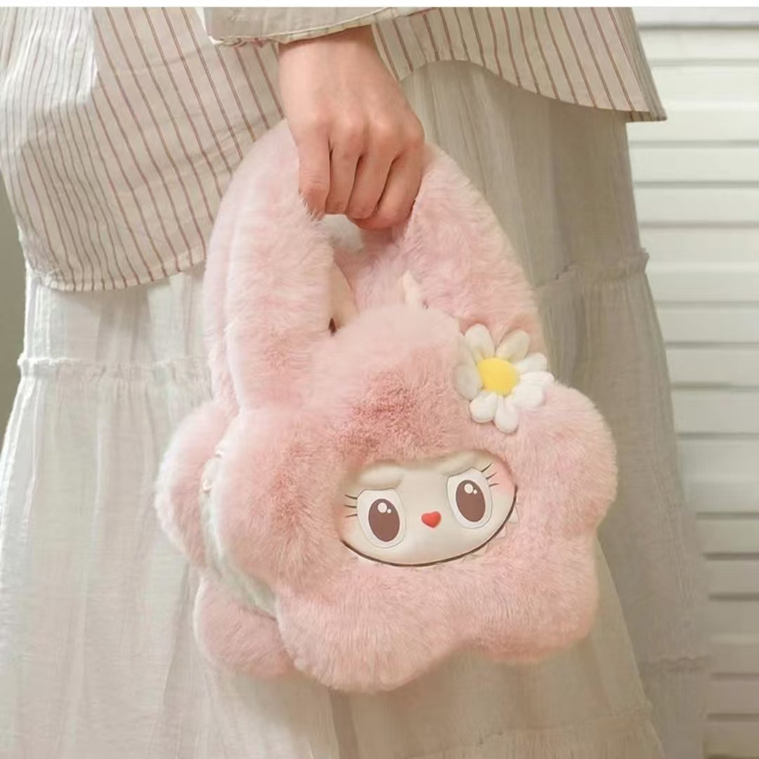 (Cat10024)Mokoko Sweetheart series Flower bag stuffed plush pink bag Pre-order