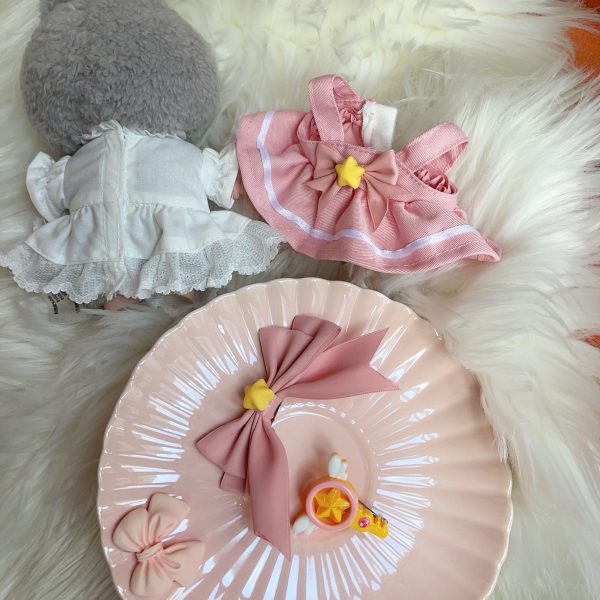 4_58ab967a-866e-42dd-8afc-246f9426e262.jpg Sakura costume pink white dress for 17cm Dolls Clothes
