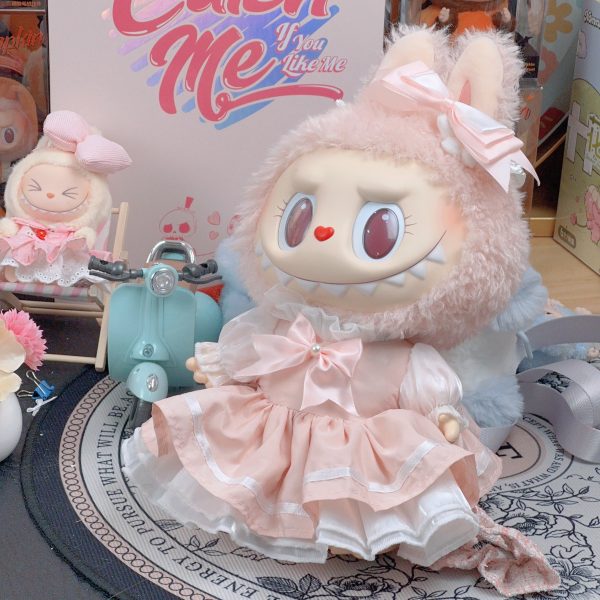 4_e3406266-170c-422a-aef8-8defc4941cdc.jpg 【The Spring song】pink skirt the large mokoko clothes cute skirt