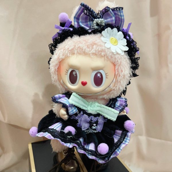 94_e0659438-0f84-47ad-9934-5685c6ec33af.jpg 【Kuromi magic】new costume for 17cm doll toys accessories
