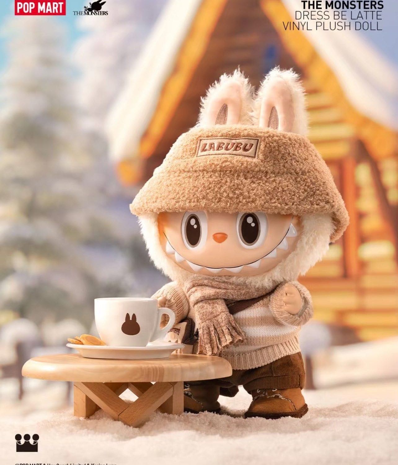 【Dress be Latte】 Labubu 38cm Large Labubu doll limited Pre-Order(Price Varied Everyday)